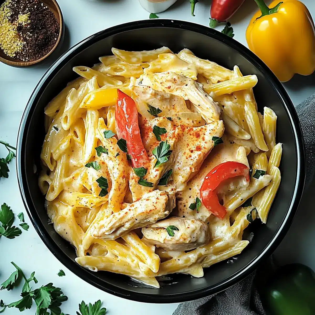 Crock Pot Creamy Cajun Chicken Pasta