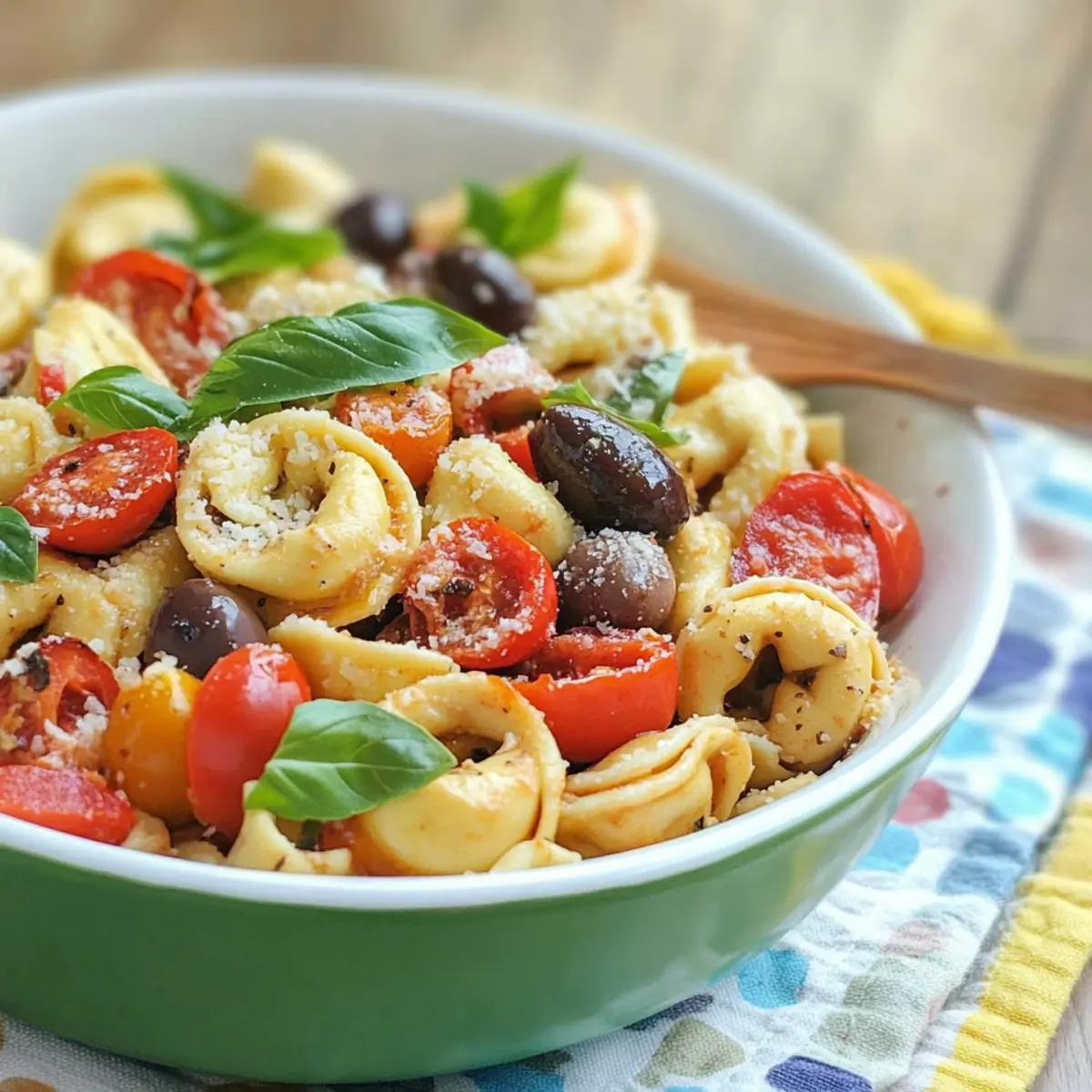 Roasted Red Pepper and Parmesan Tortellini Salad