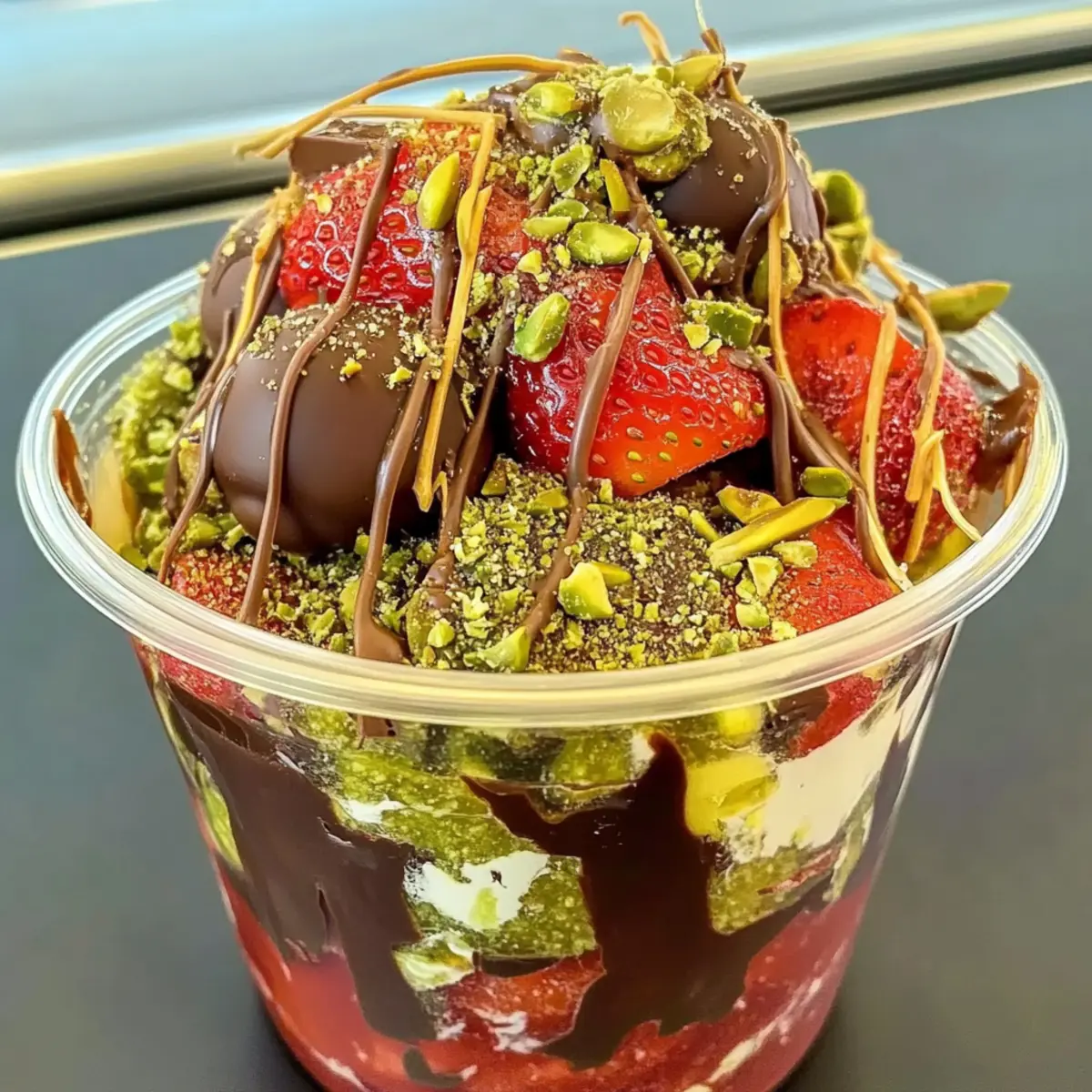 Dubai Chocolate Strawberry Cup