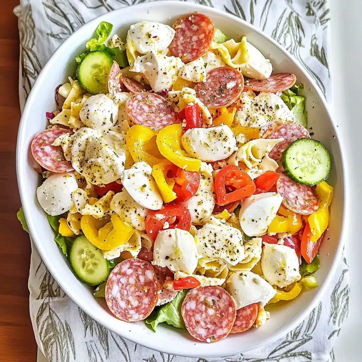 Italian Sub Salad: An Irresistible Low Carb Delight