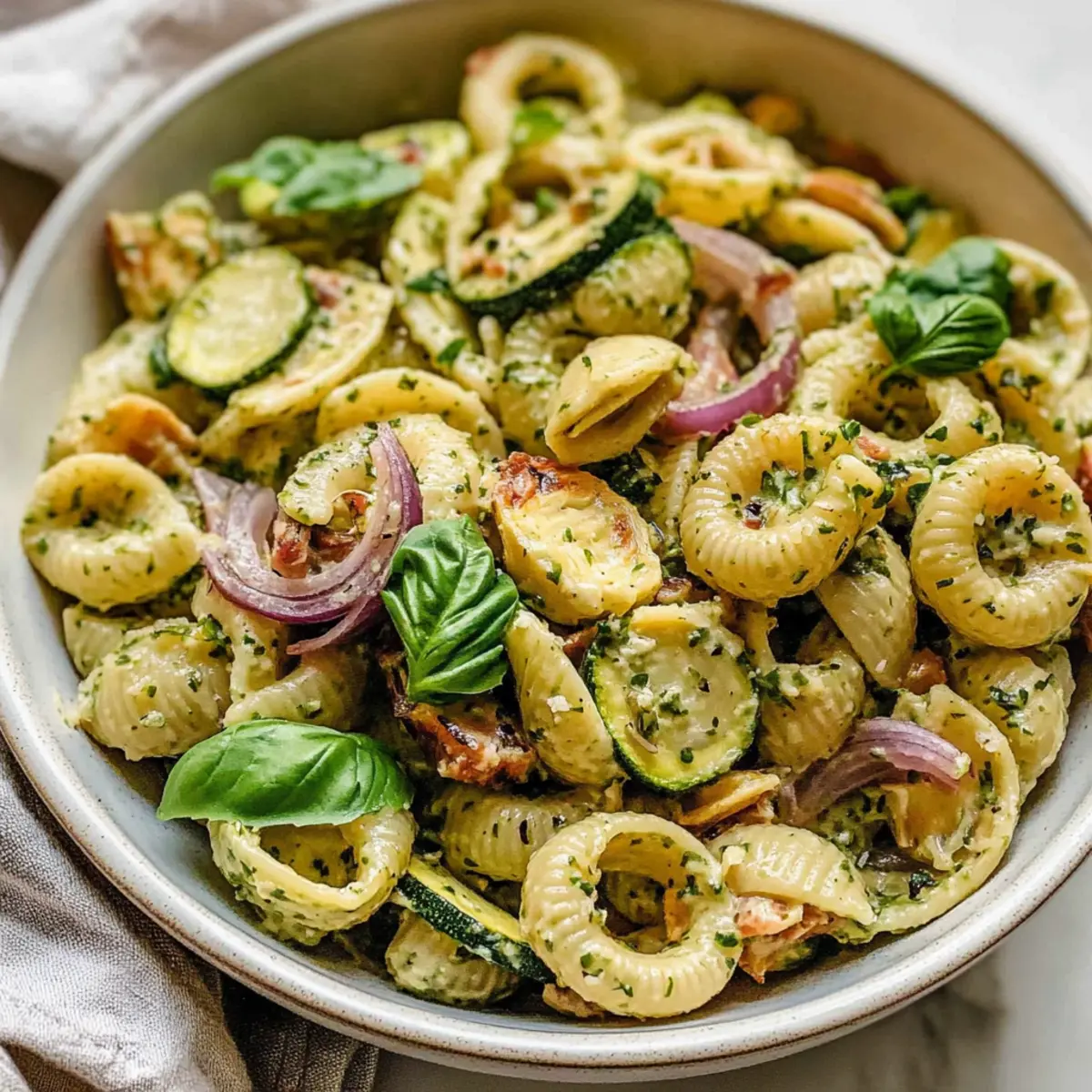Lemon Basil Pasta Salad