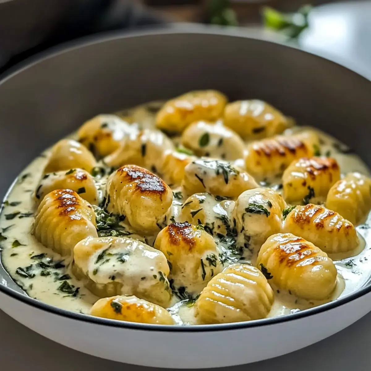 Millionaire Gnocchi with Creamy Sauce