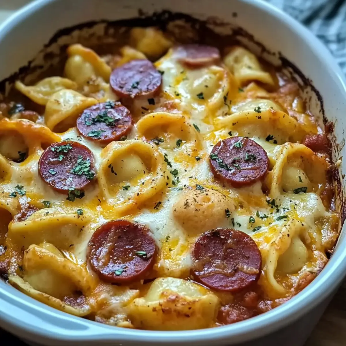 Crockpot Pierogi Casserole with Kielbasa