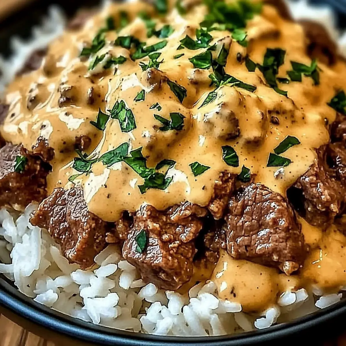 Steak Queso Rice