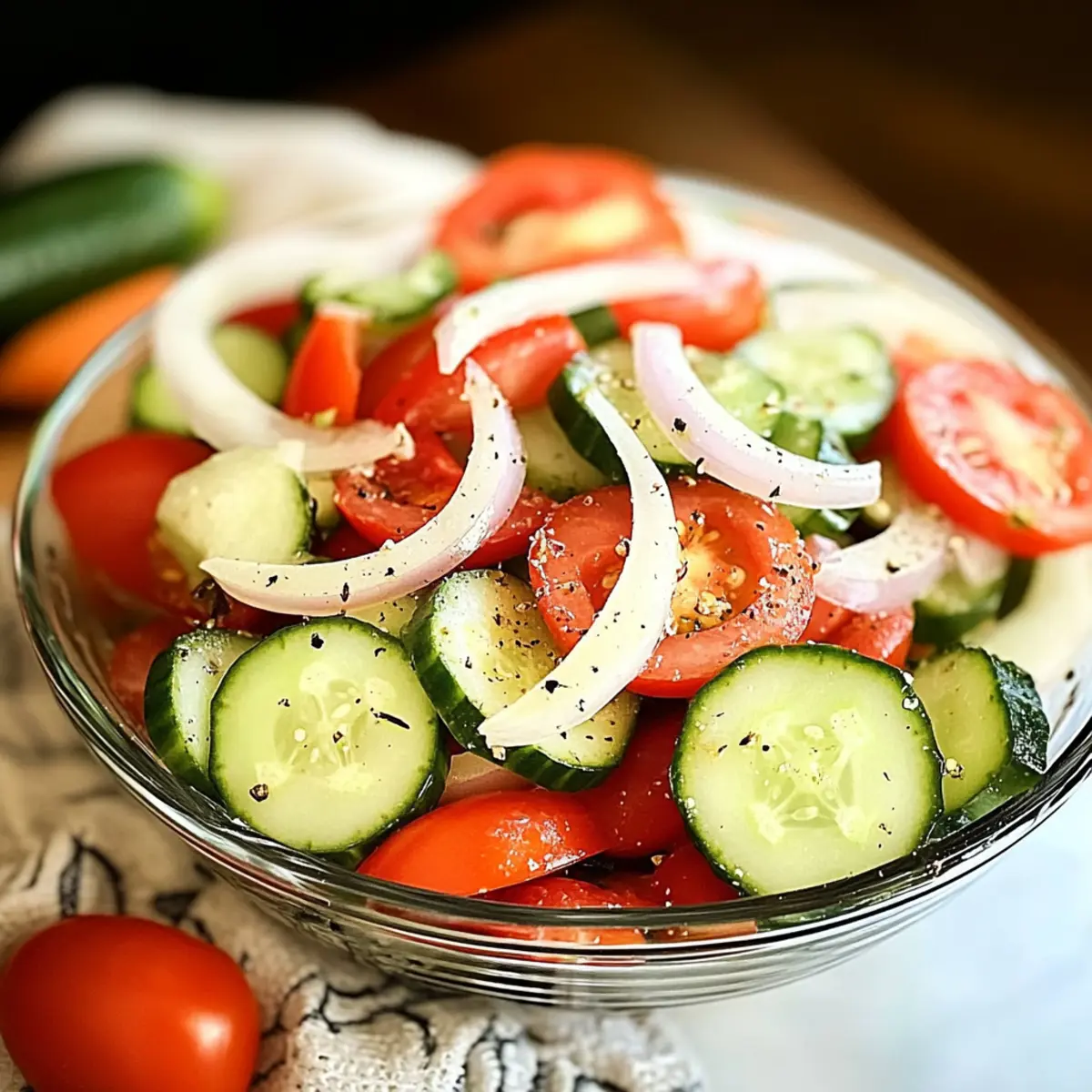Tomato, Cucumber, and Onion Salad