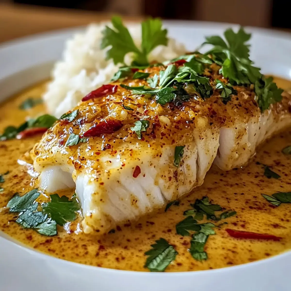 Tropical Grouper with Spicy Coconut