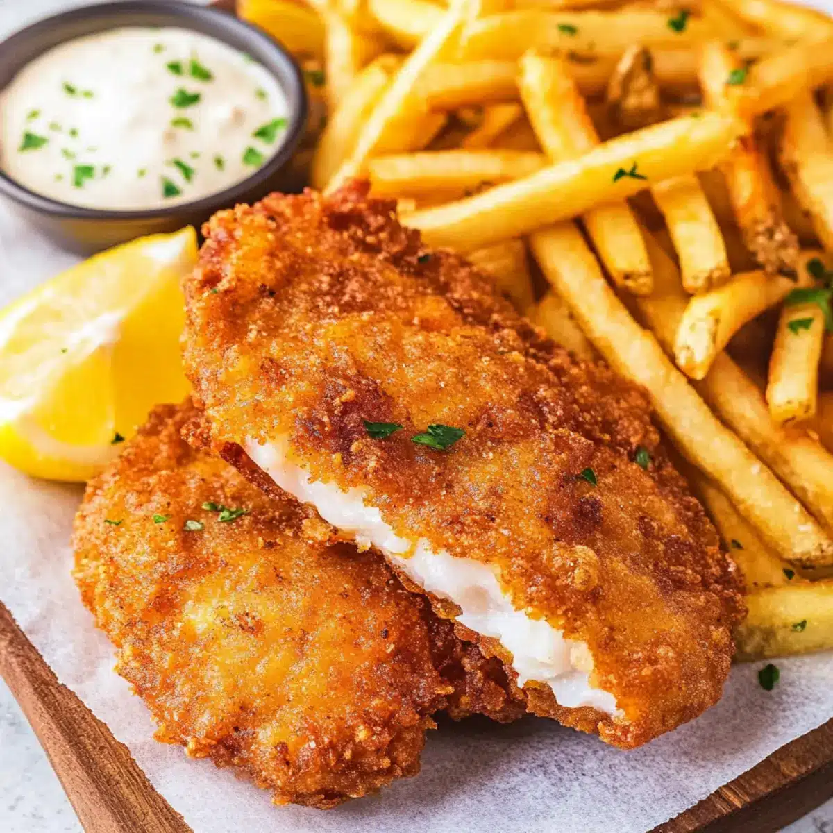 Air Fryer Fish and Chips