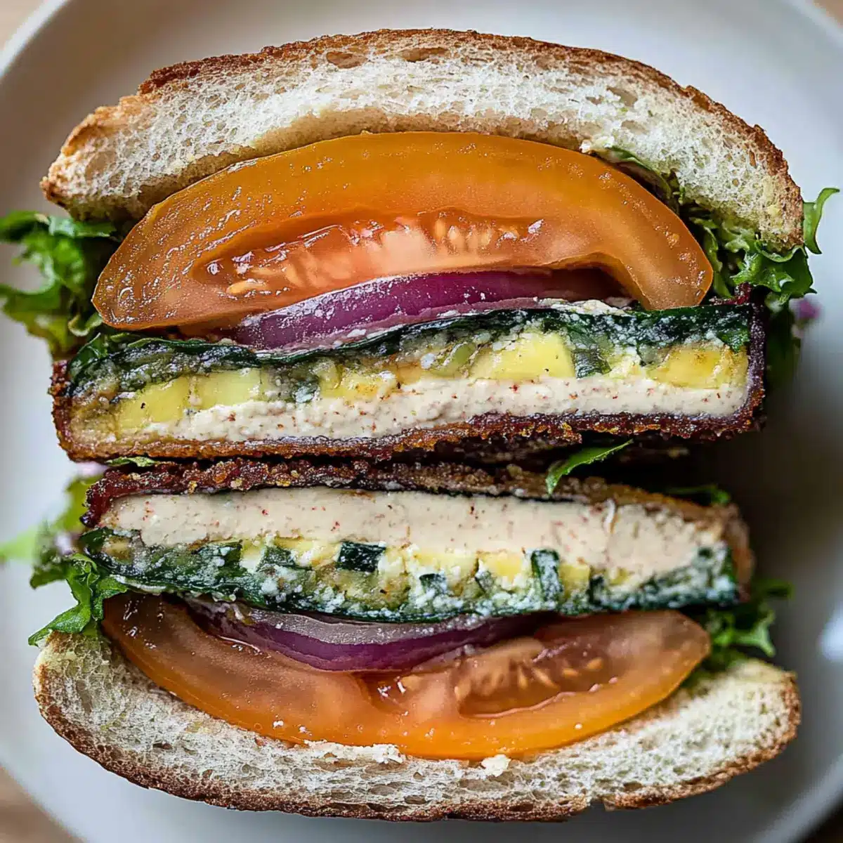 Marinated Tomato Sandwich