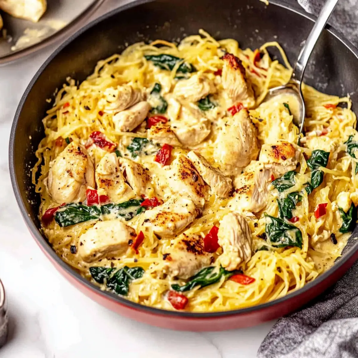 Tuscan Chicken and Spaghetti Squash