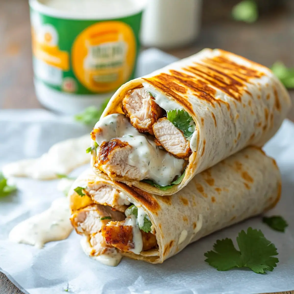 Chicken Ranch Wraps