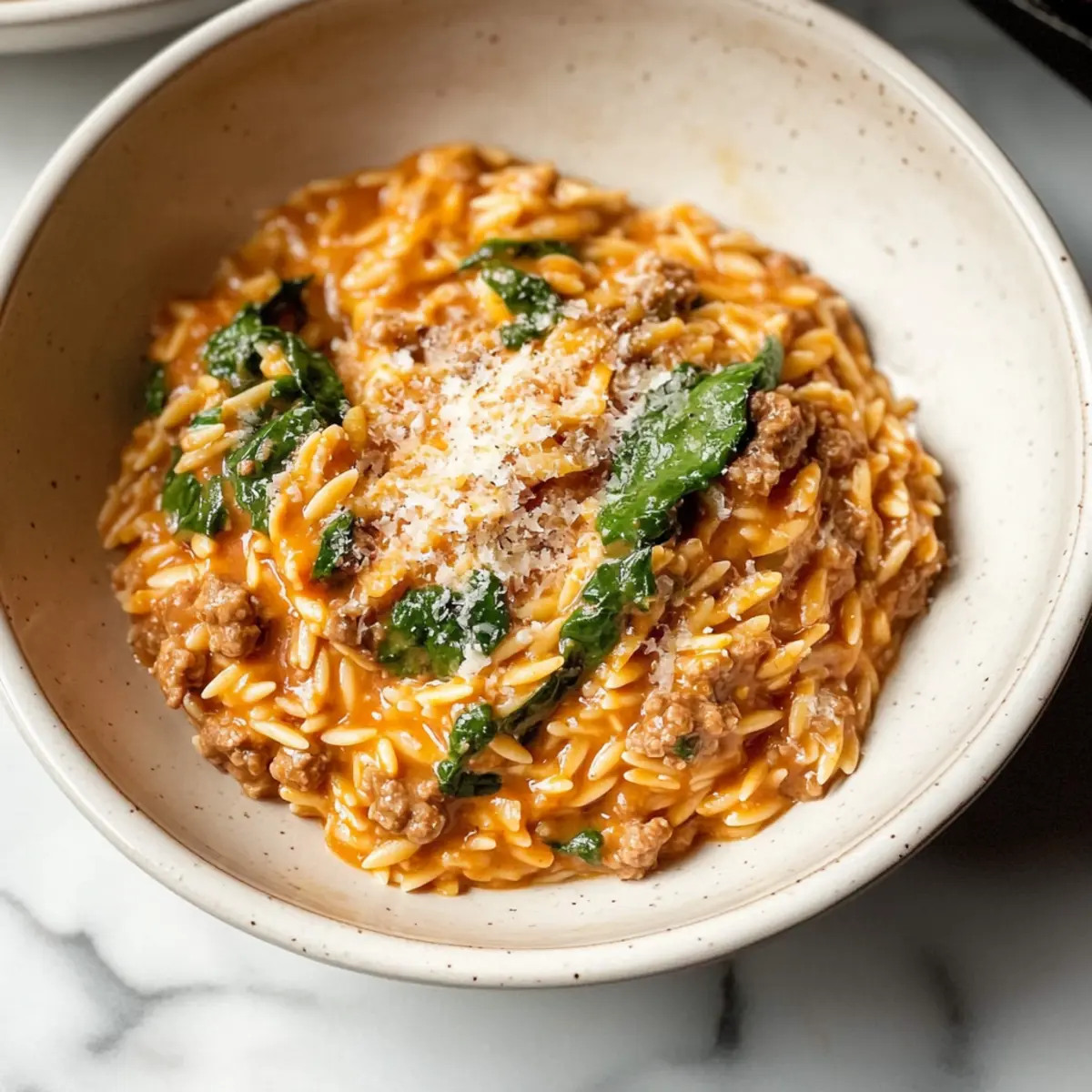 Ground Beef Orzo