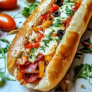 Baked Italian Grinder Sandwiches