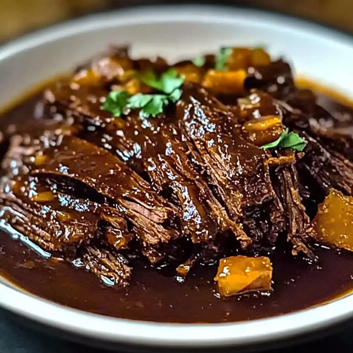 Sweet Spicy & Savory Caramelized Pulled Beef Brisket