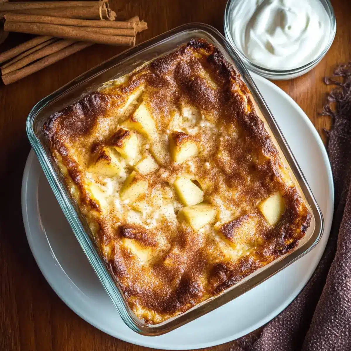 Apple Cinnamon Cottage Cheese Bake