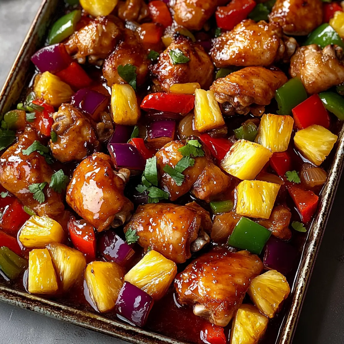 Hawaiian Chicken Sheet Pan