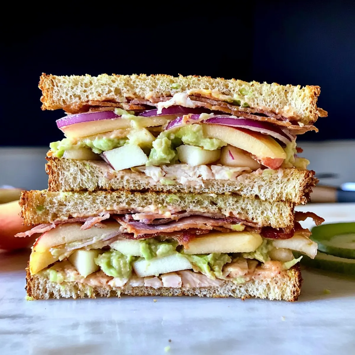 Turkey Apple Cheddar Sandwich