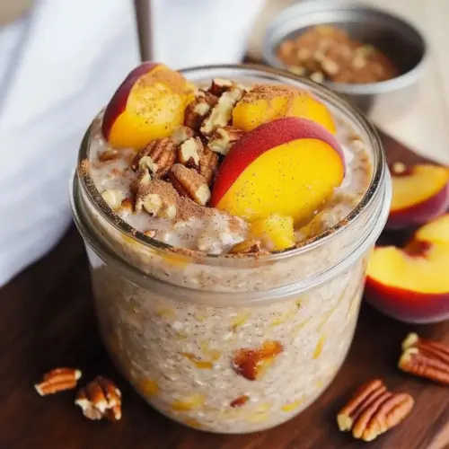 Peach Overnight Oats