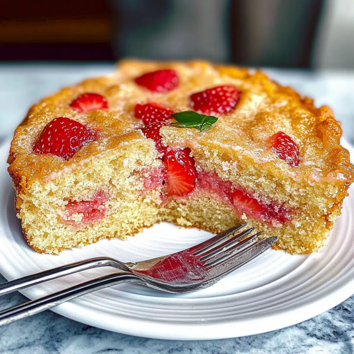 French Strawberry Cake