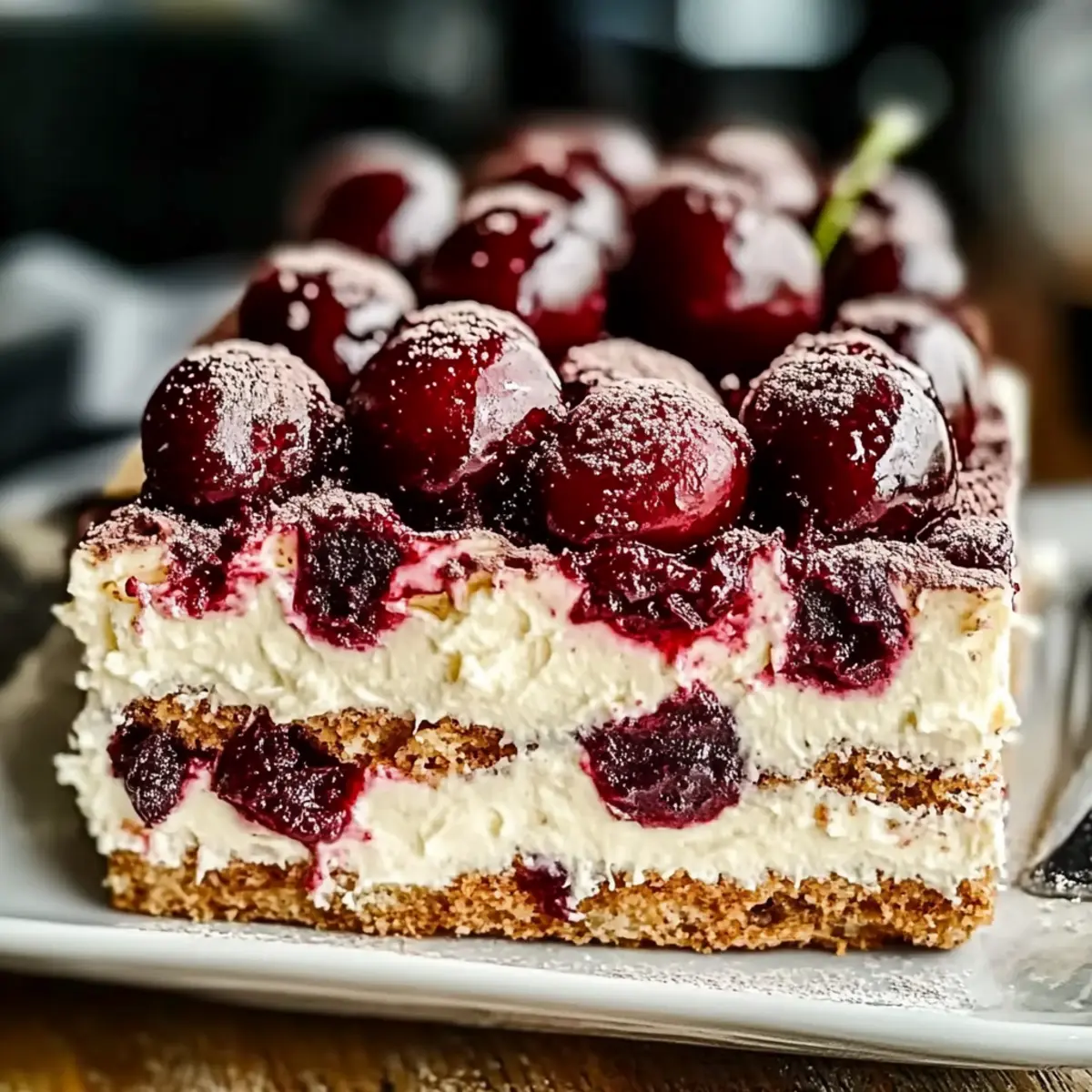 Cherry Amaretto Tiramisu
