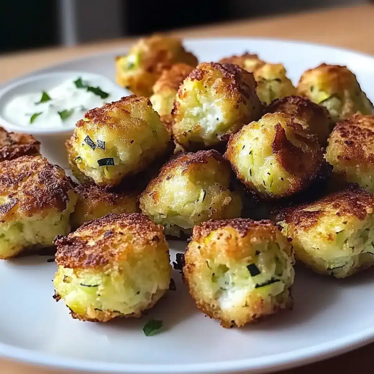 Crispy Greek Zucchini Tots