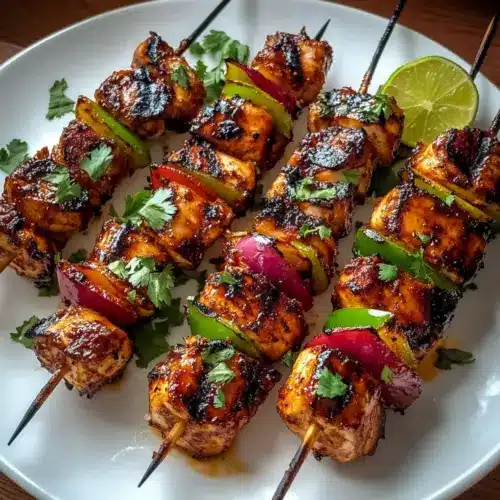 Mexican Barbecue Chicken Skewers