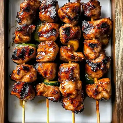 Grilled Chicken Skewers with Honey Soy Marinade