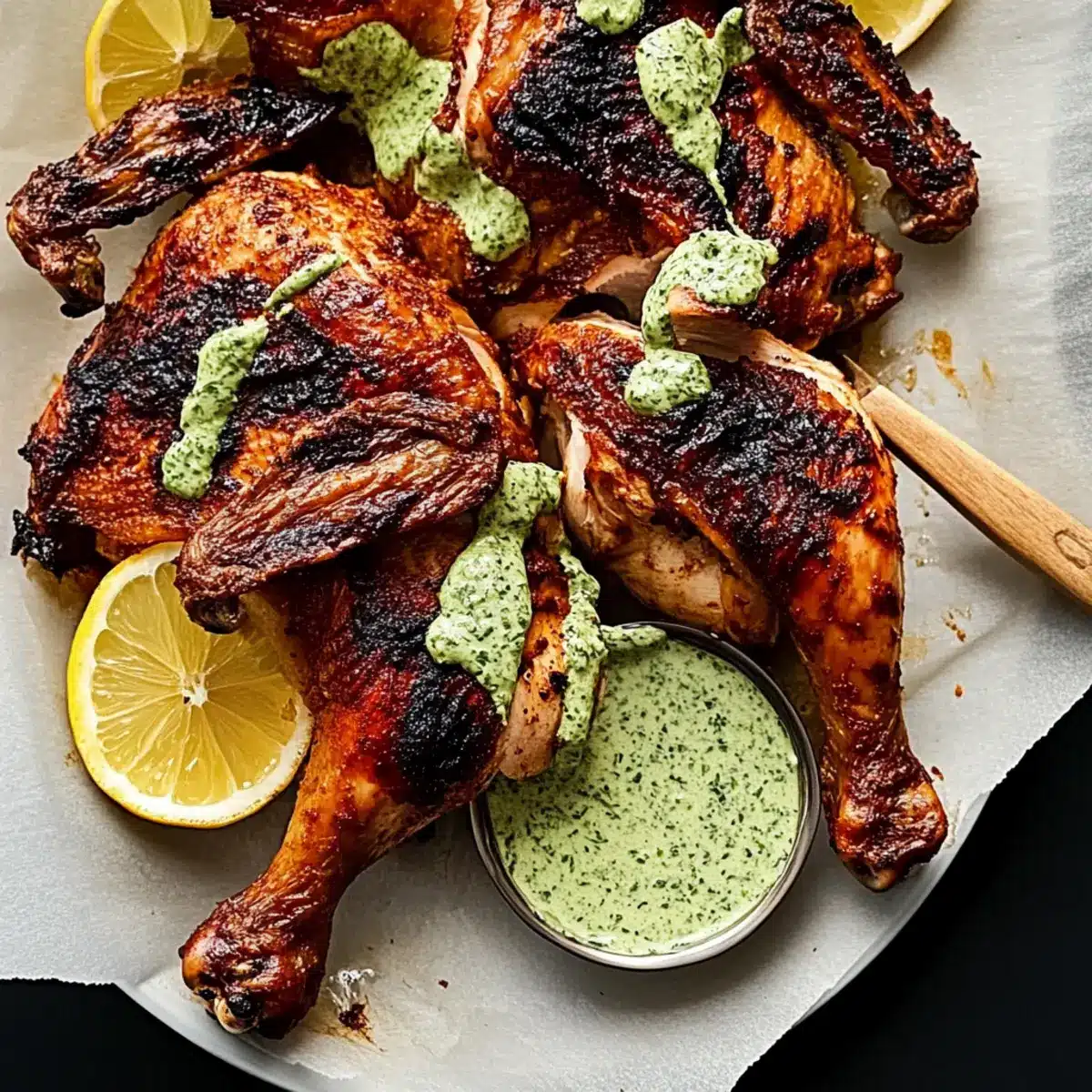 Spatchcocked Grilled Chicken