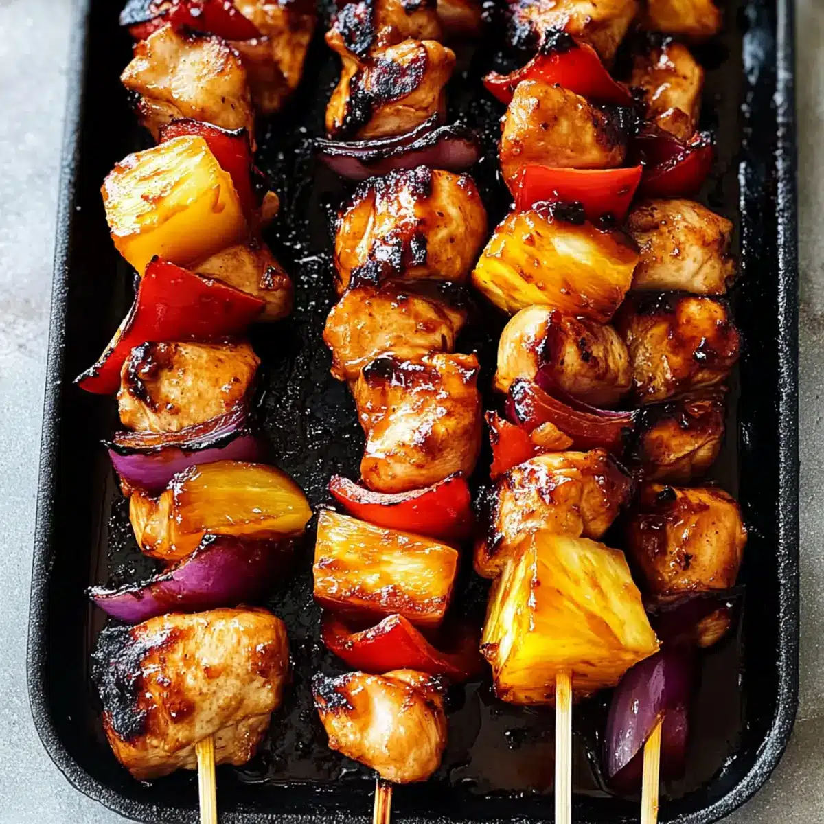 Hawaiian Chicken Skewers