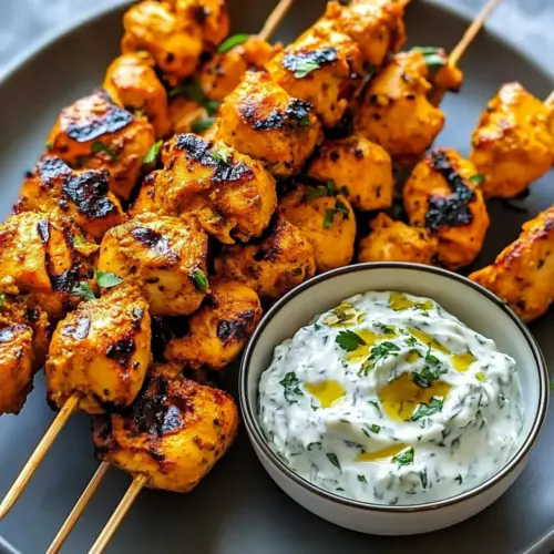 Grilled Tandoori Chicken Skewers