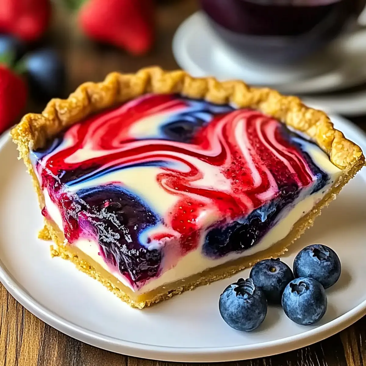 4th of July Swirl Pie