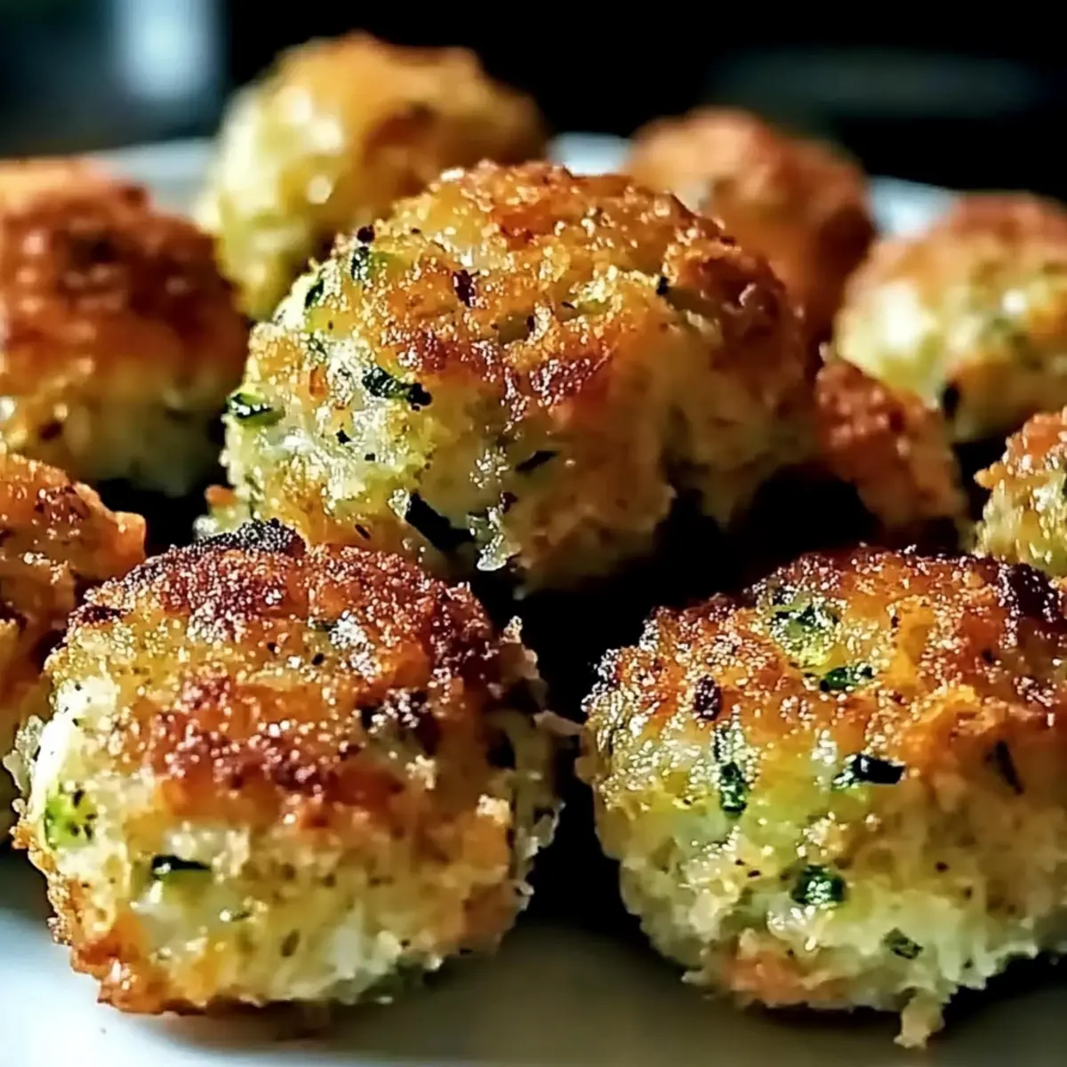 Crispy Garlic Zucchini Balls