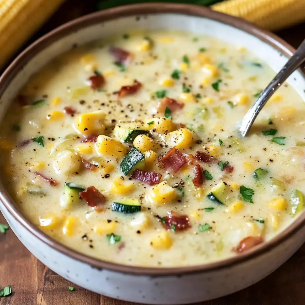Summer Corn and Zucchini Chowder