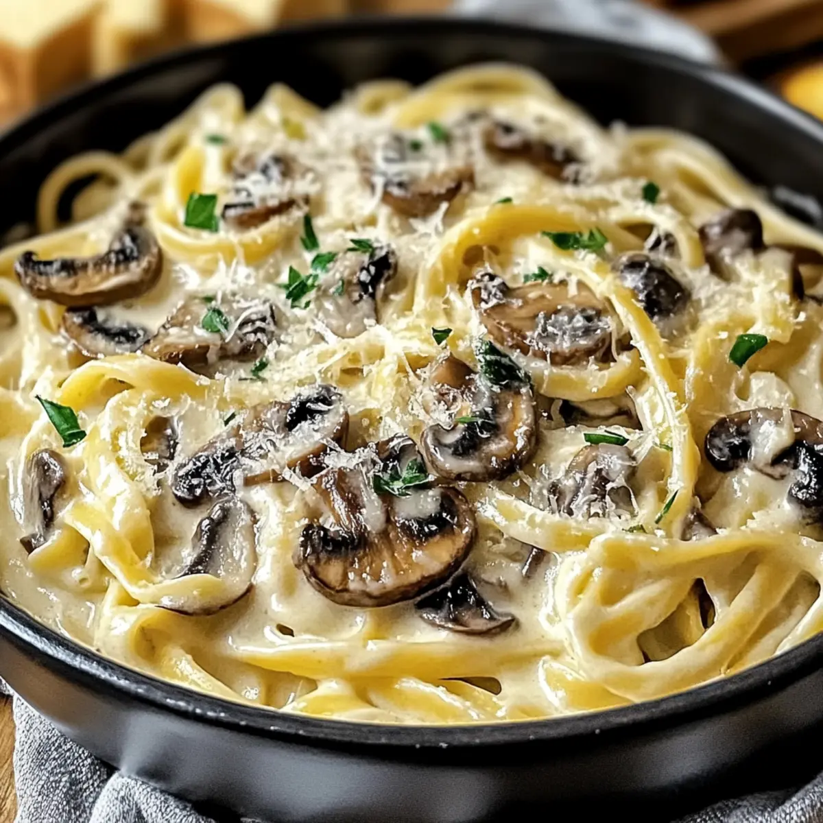 Creamy Mushroom Gruyere Pasta