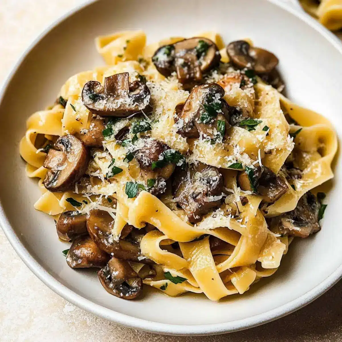 Garlic Mushroom Pasta