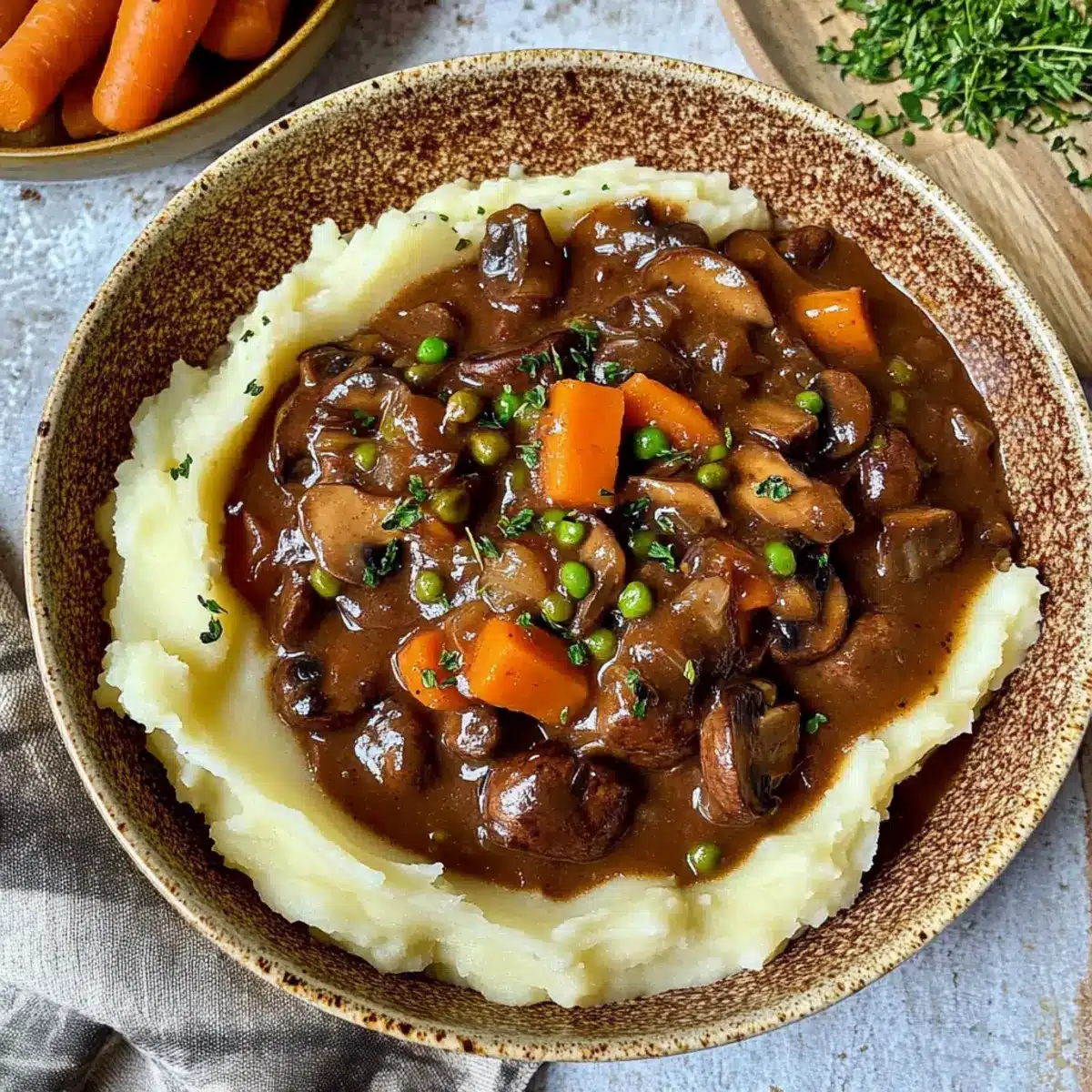 Vegan Mushroom Bourguignon