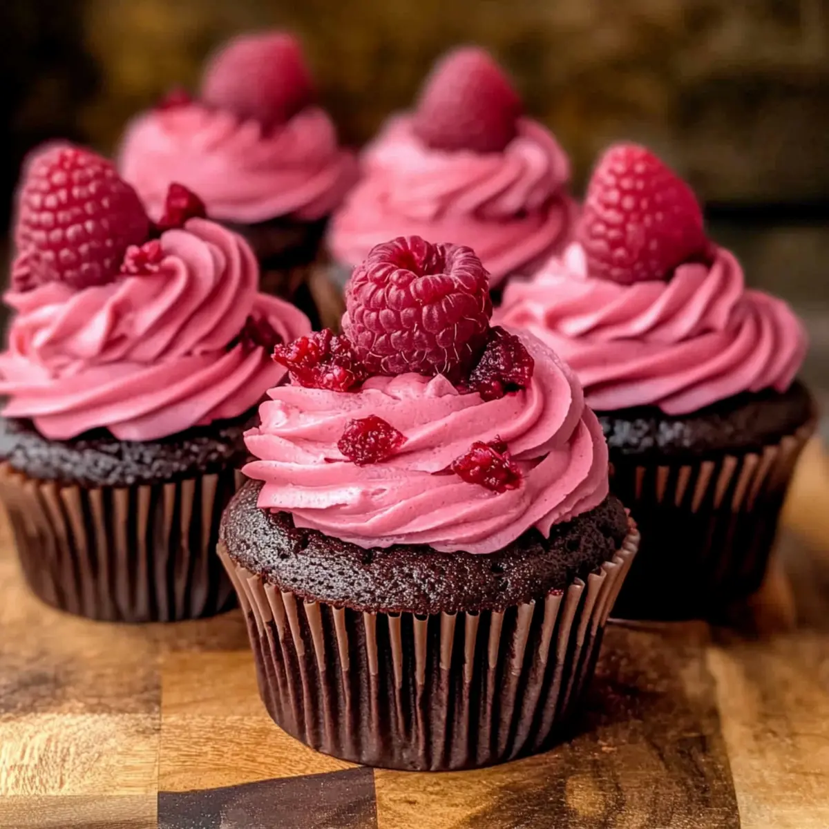Chocolate Raspberry Cupcakes