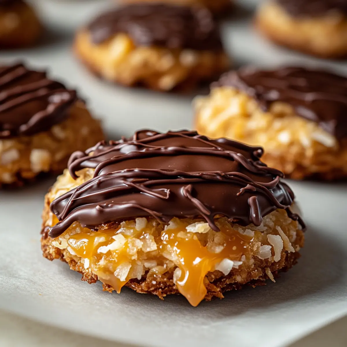 No-Bake Samoa Cookies