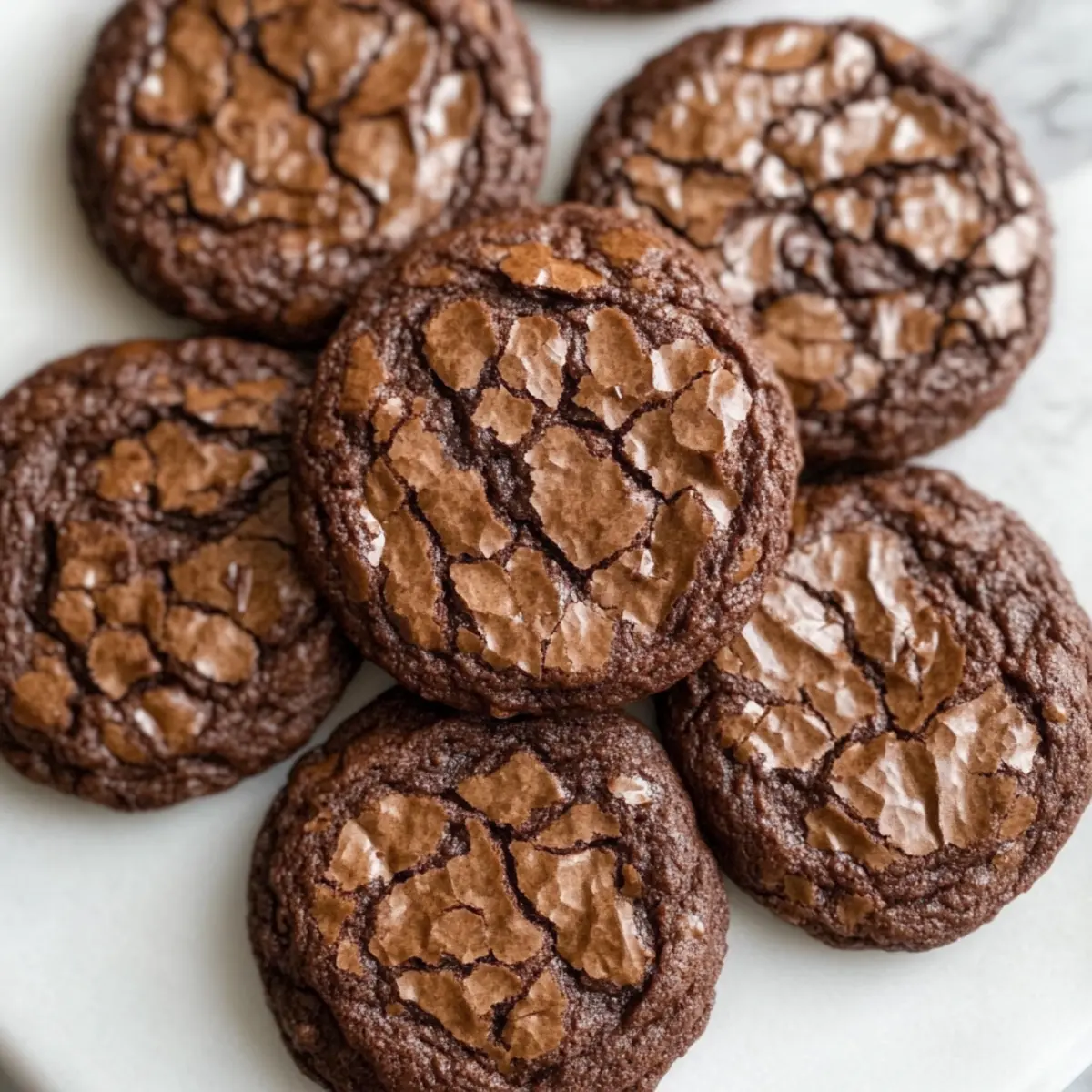 Fudgy Chocolate Brownie Cookies
