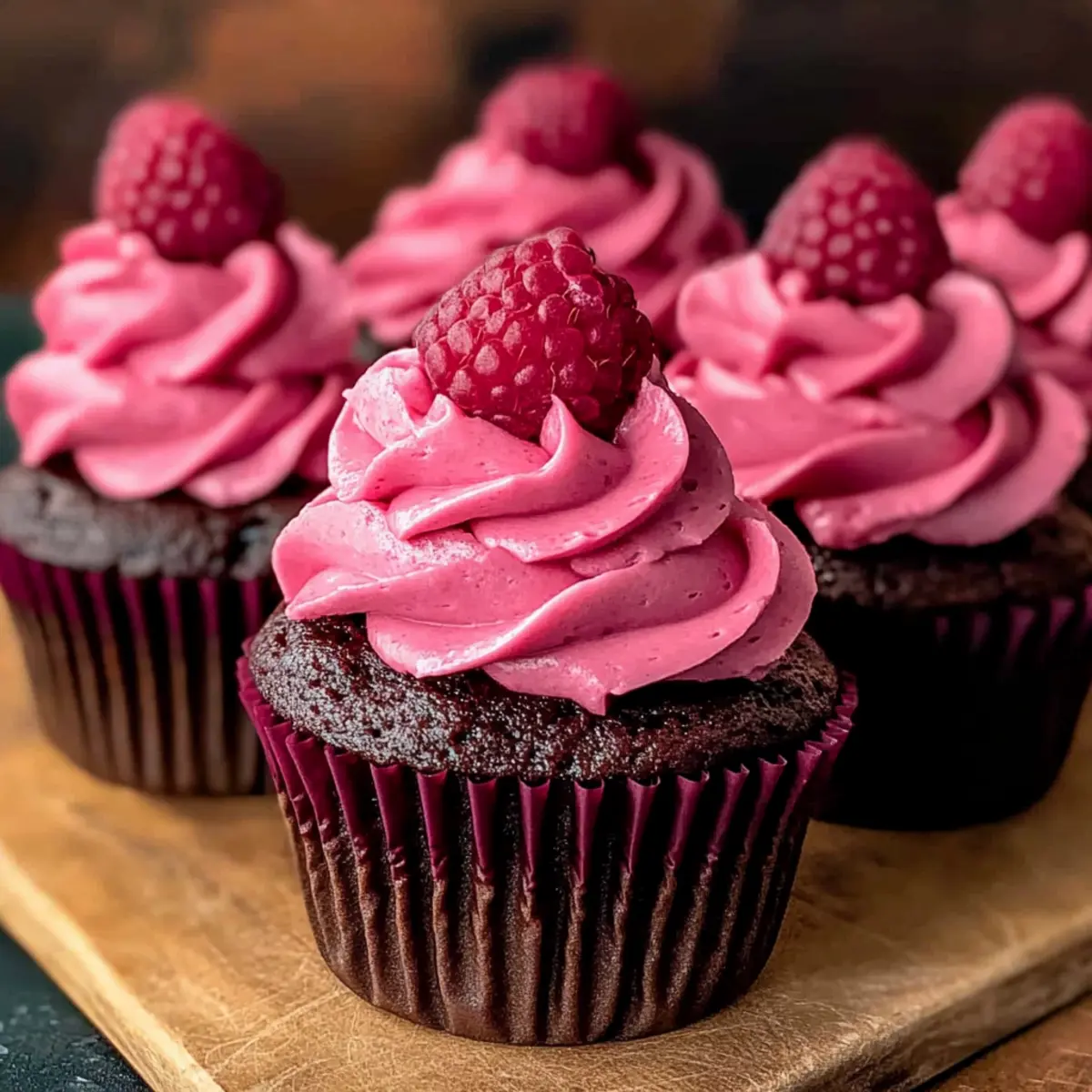 Chocolate Raspberry Cupcakes