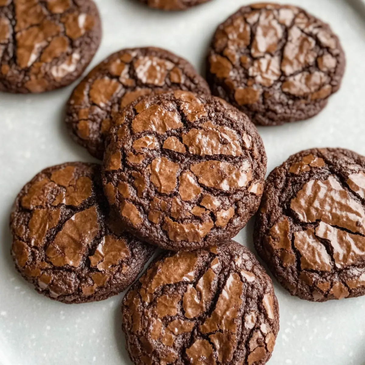 Fudgy Chocolate Brownie Cookies