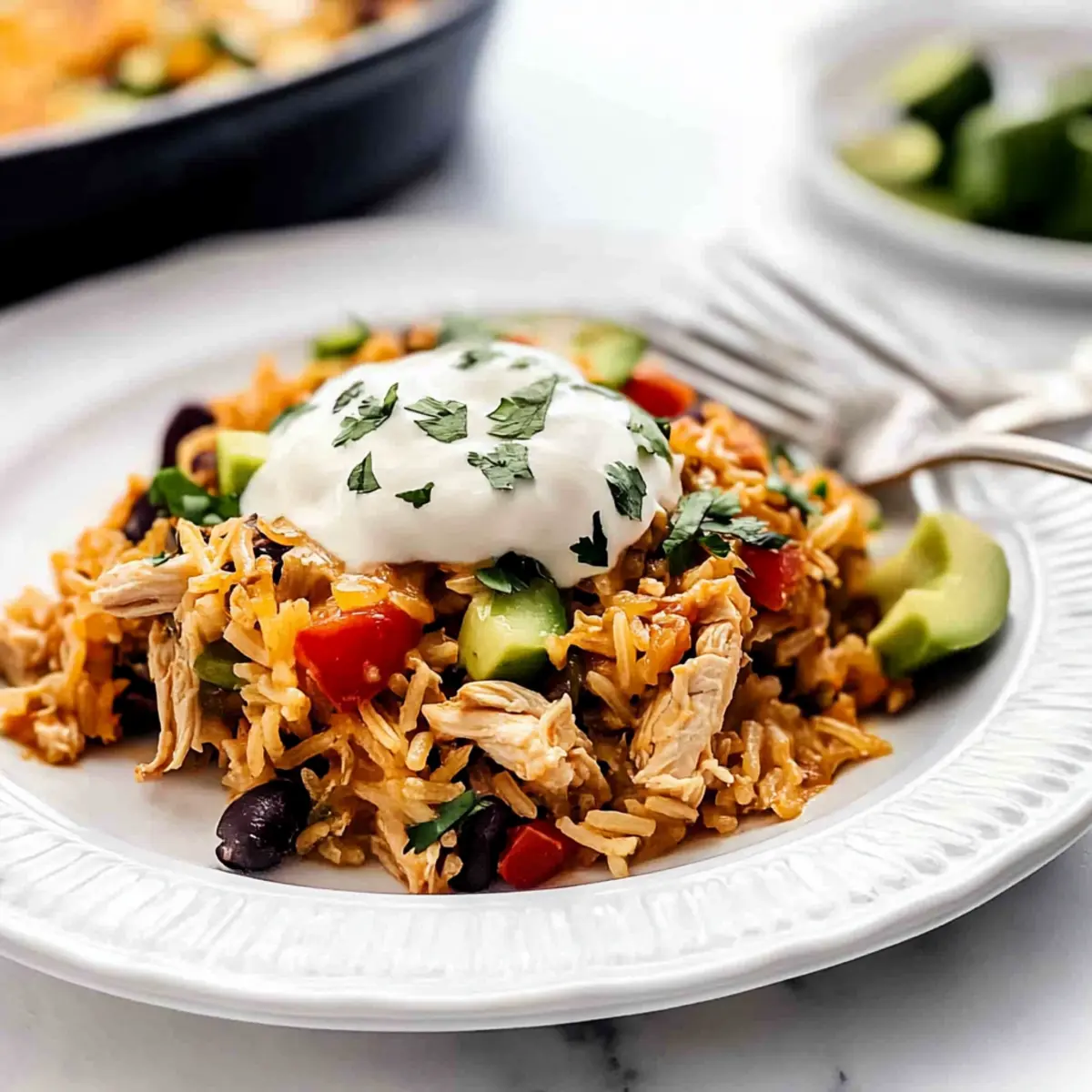 Chicken Burrito Casserole