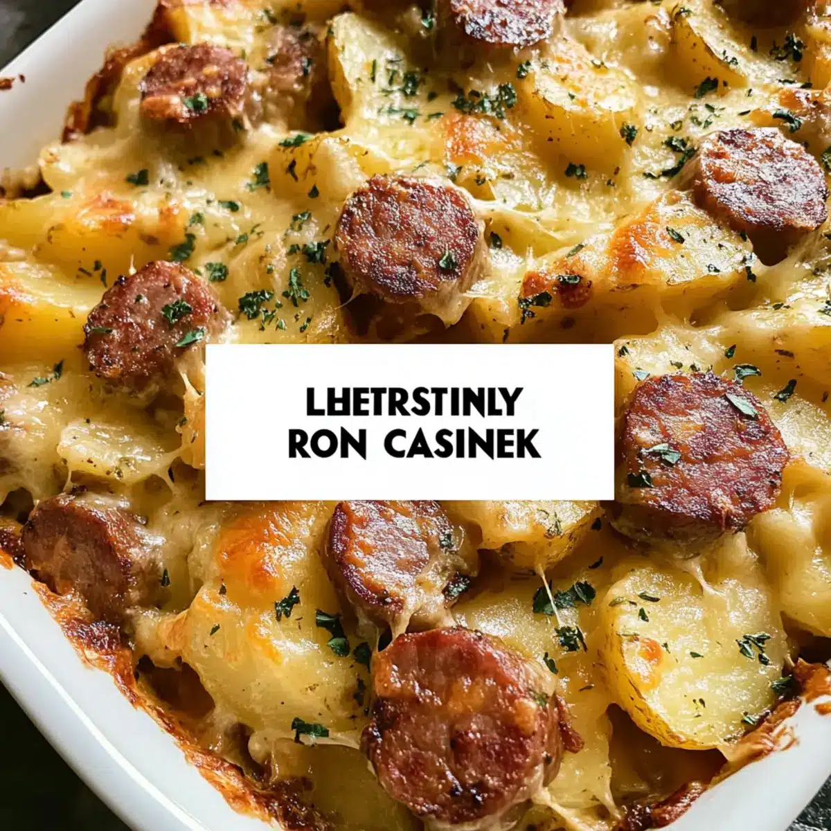 Kielbasa Sausage Cheesy Potato Casserole