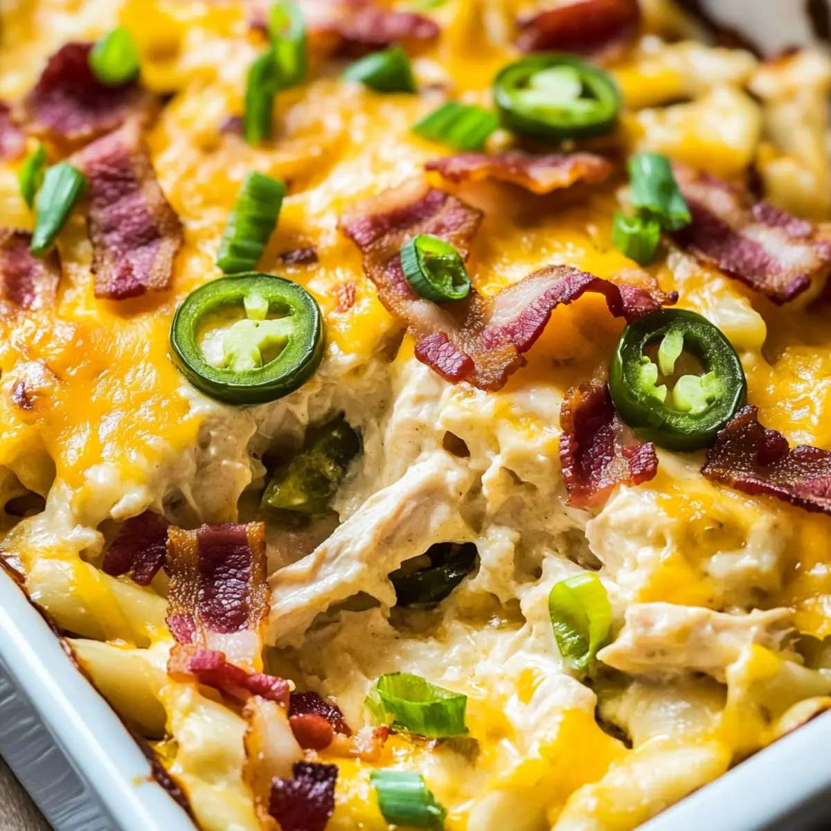 Jalapeno Popper Chicken Casserole