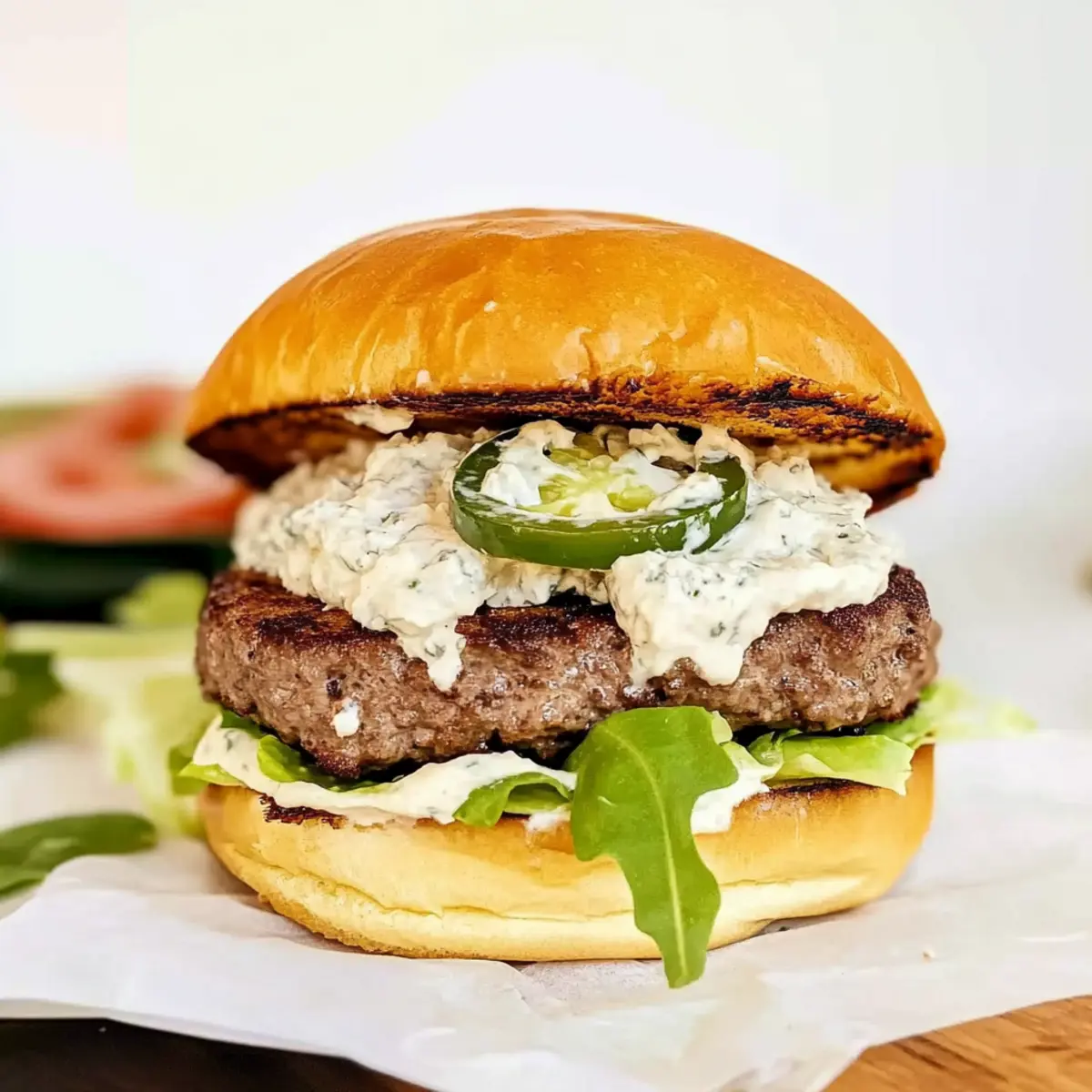 Juicy Jalapeño Popper Burgers