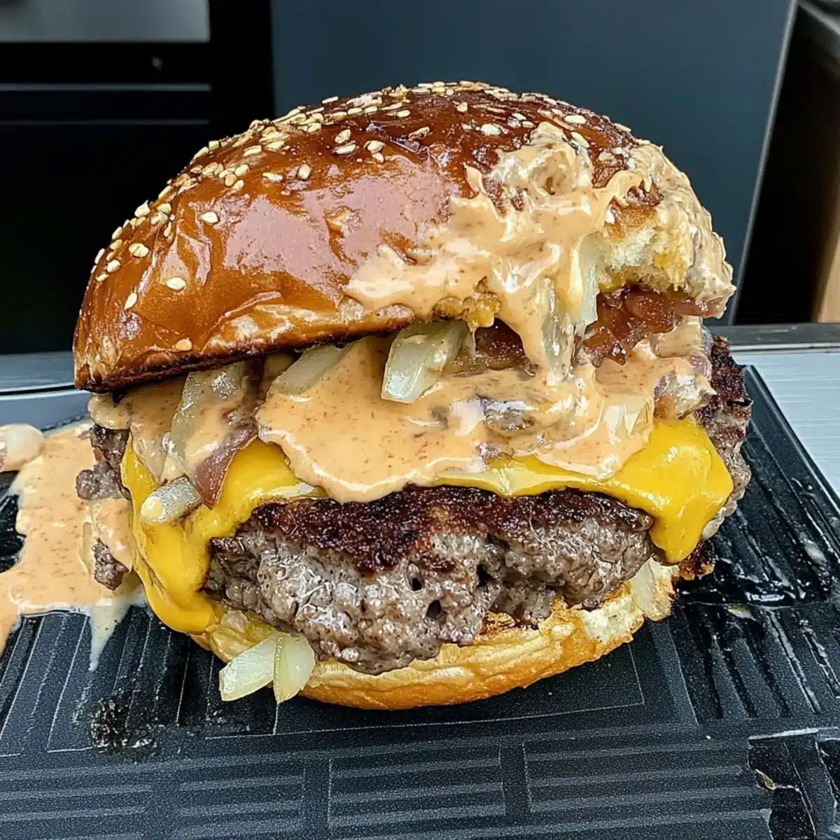 Smash Burgers with Baconnaise Sauce