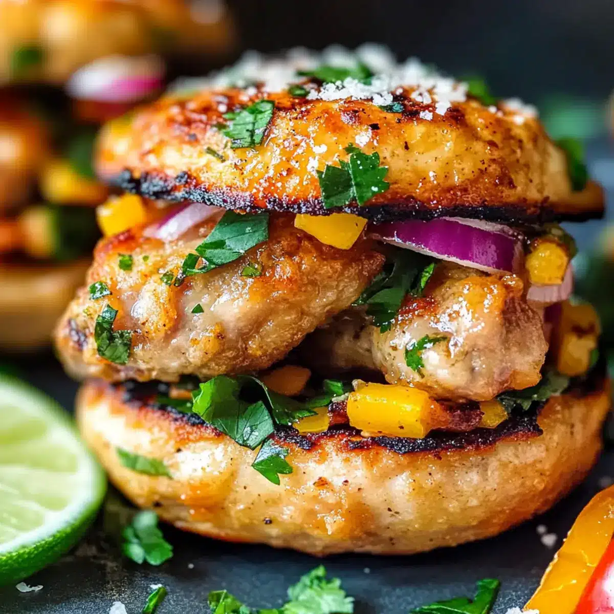 Spicy Southwest Turkey Burgers