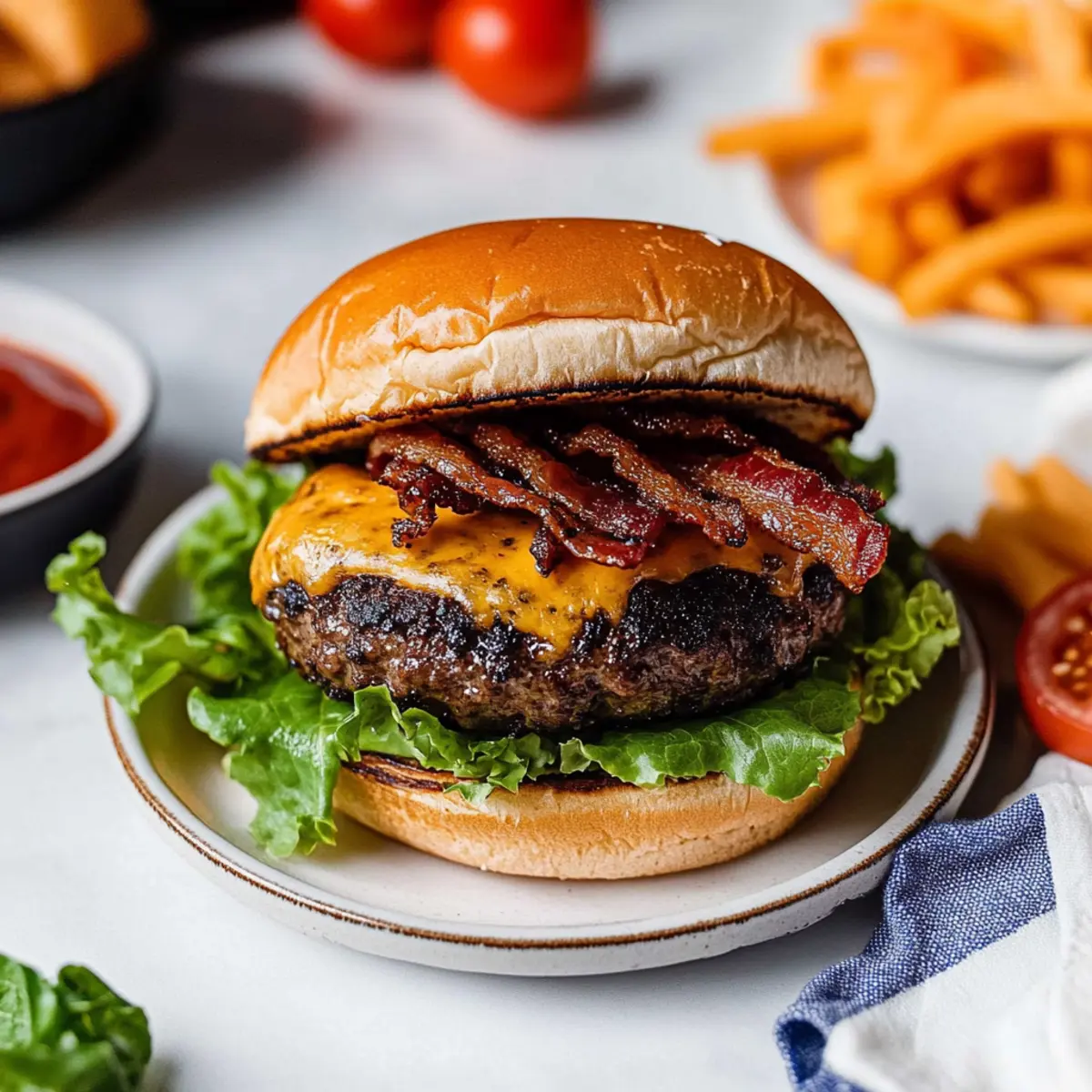 Bacon Cheddar Cheese Stuffed Burgers