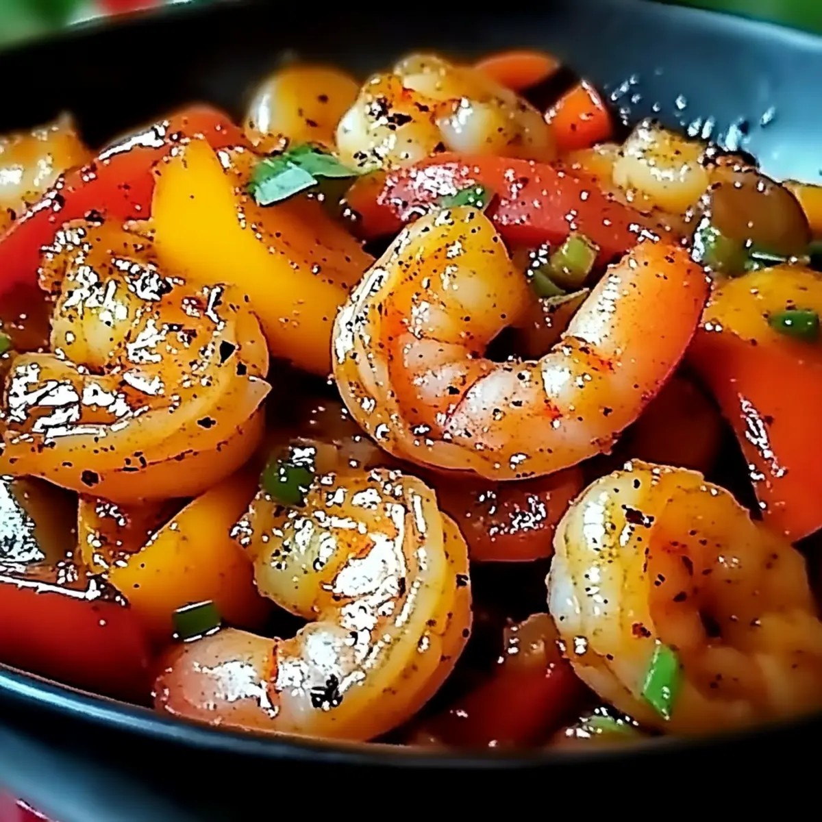 Shrimp and Pepper Stir-Fry