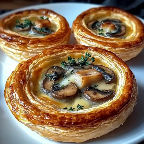 Mini Mushroom and Gruyère Pot Pies