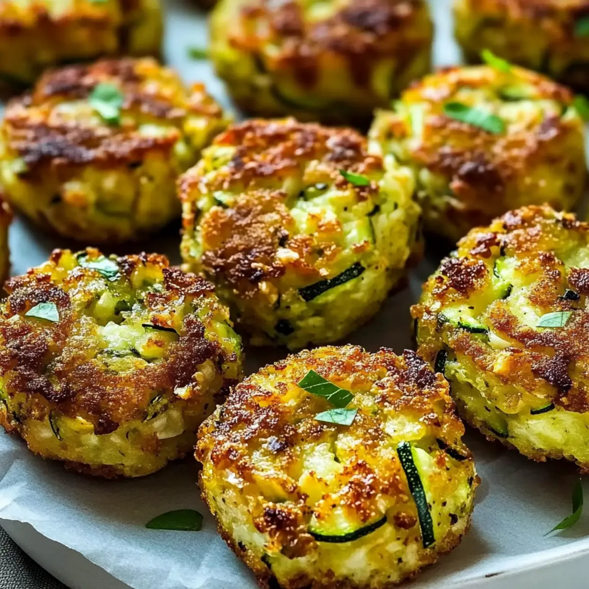 Zucchini Garlic Bites